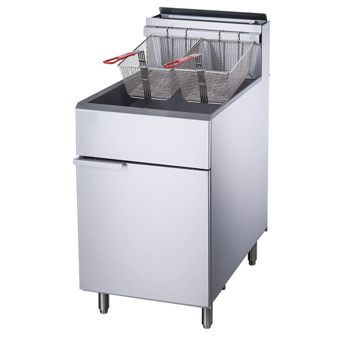 Chef AAA -  Commercial 70lbs Liquid Propane Gas Fryer with 5 Tube Burners -TCF5-LPG