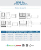 Chef AAA - 36" Straight Glass Bakery Case - TDM36R