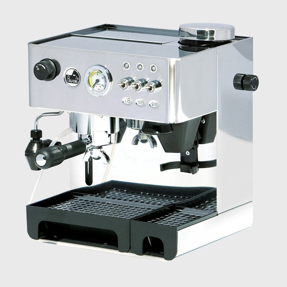 La Pavoni "Domus Bar" Espresso and Cappuccino Machine With Built-In Grinder DMB