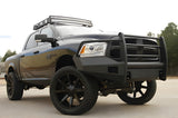 Fab Fours Dodge Ram 1500 2013-2018 Black Steel Elite Front Bumper Full Guard with Tow Hooks - DR13-R2960-1