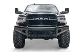 Fab Fours Black Steel No Guard Front Bumper 2019-2024 Dodge Ram 2500/3500 HD (New Body Style) - DR19-S4461-1