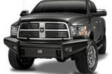 Fab Fours DR94-Q1561-1 Dodge Ram 2500/3500 1994-2002 Black Steel Elite Front Bumper No Guard with Tow Hooks - DR94-Q1561-1