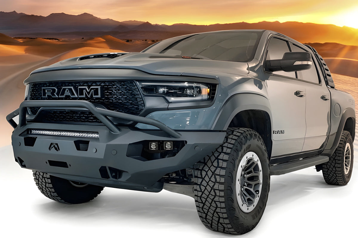 Fab Fours Dodge Ram 1500 TRX 2021-2024 Matrix Front Bumper Pre-Runner Guard - DX21-X5552-1