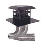 Duravent 4" x 6-5/8" DirectVent Pro Flex Kit w/Priaire Cap includes (1) 35' flex length and (1) 4' flex length | 46DVA-CL34P