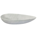 Eden Bath Pod Shaped Vessel Sink - Carrara White Marble - EB_S024CW-P