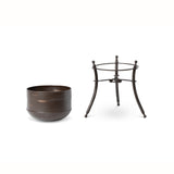 Park Hill Collection Lodge Portal Metal Stand and Pot, Short -  ECM20156