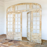 Park Hill Collections Country French Metal French Door with Top and Side Facade Display Prop  - EDX00287
