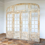 Park Hill Collections Country French Metal French Door with Top and Side Facade Display Prop  - EDX00287