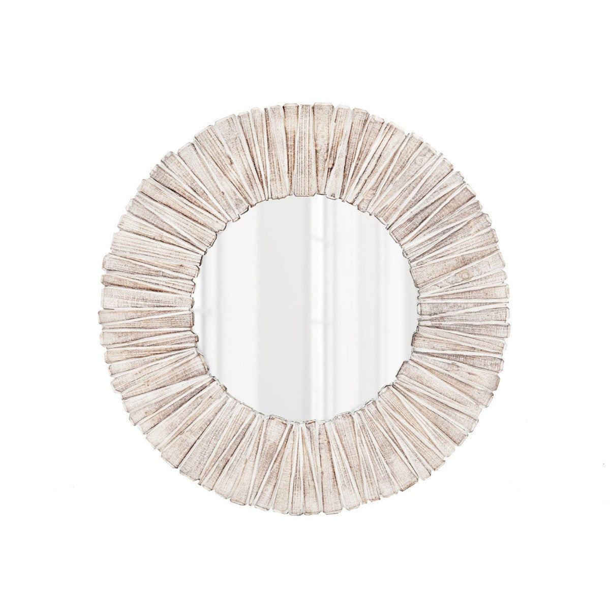 Park Hill Collection Lodge Wood Slat Round Mirror -  EWI20237
