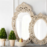 Park Hill Collection Country French Auvergne Hand Carved Wood Mirror  - EWI26056