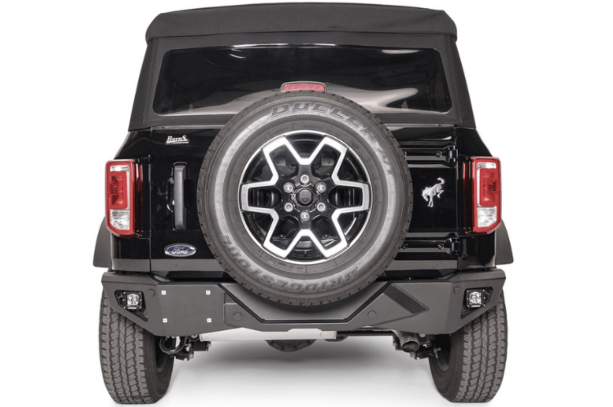 Fab Fours Ford Bronco 2021-2025 Vengeance Rear Bumper Matte Black - FB21-E5251-1