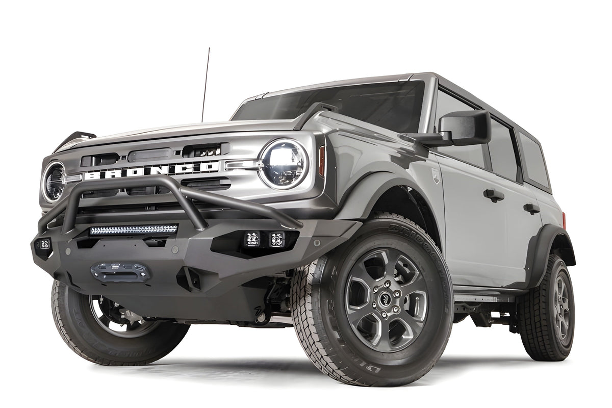 Fab Fours Ford Bronco 2021-2025 Matrix Front Bumper Winch Ready Pre-Runner Guard -  FB21-X5252-1