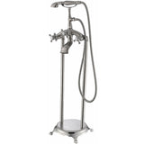 Anzzi Tugela 3-Handle Claw Foot Tub Faucet with Hand Shower FS-AZ0052 - FS-AZ0052BN