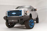 Fab Fours FS11-Q2561-1 Ford F250/F350 Superduty 2011-2016 Black Steel Elite Front Bumper No Guard with Tow Hooks - FS11-Q2561-1