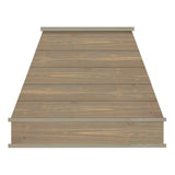 Akicon Custom Rustic Range Hood, Reclaimed Barn Wood Vent Hood with Insert Ventilator & Decorative Molding Trim, Craftsman B Series - AK-Wood hood-C-B
