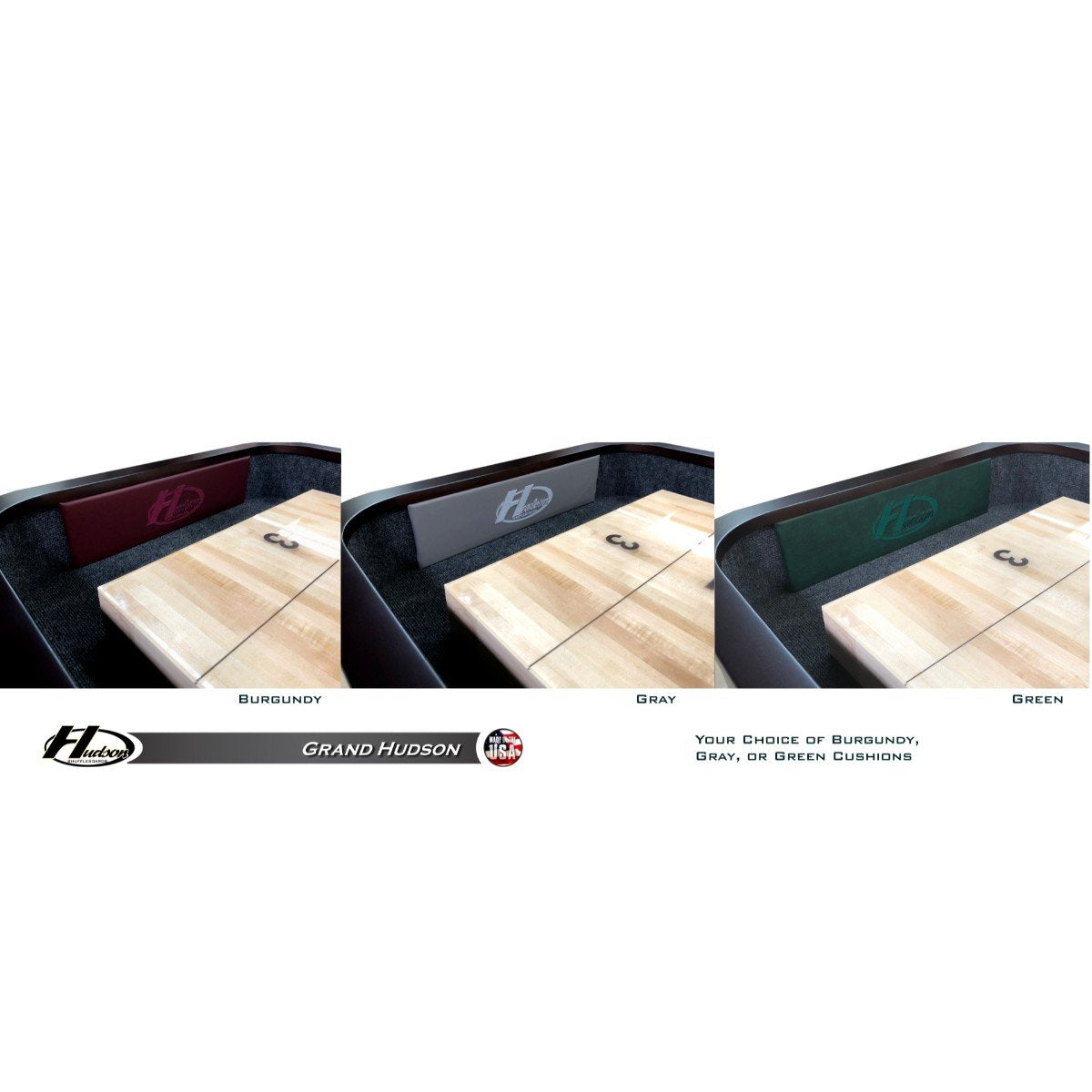 Grand Hudson Shuffleboard Table 9'-22' with Stain Options