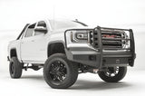 Fab Fours GMC Sierra 1500 2016-2018 Black Steel Elite Front Bumper with Full Guard - GS16-R3960-1