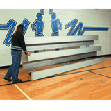 4 Row Low Rise Aluminum Bleachers - TR-0415ALRSTD