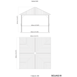 Sojag™ Genova II Double-Roof Gazebo with Mosquito Netting