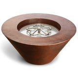 HPC Mesa Hammered Copper Gas Fire Bowl – MESA32-MLFPK-LP