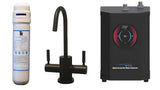 AquaNuTech Digital Instant Hot Water Dispenser with Contemporary Hot/Cold Faucet & Filtration New - HTF-HC2400-CH