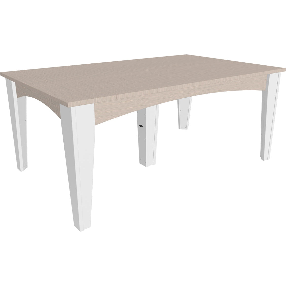 LuxCraft Island Dining Table 44" x 72" Rectangular - IDT4472RCHB