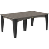 LuxCraft Island Dining Table 44" x 72" Rectangular - IDT4472RCHB