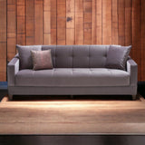 Enza Home US Nuvo Plus 3 Seater Sofa Bed 146 - Divalüx Grey 1032 - 1321657
