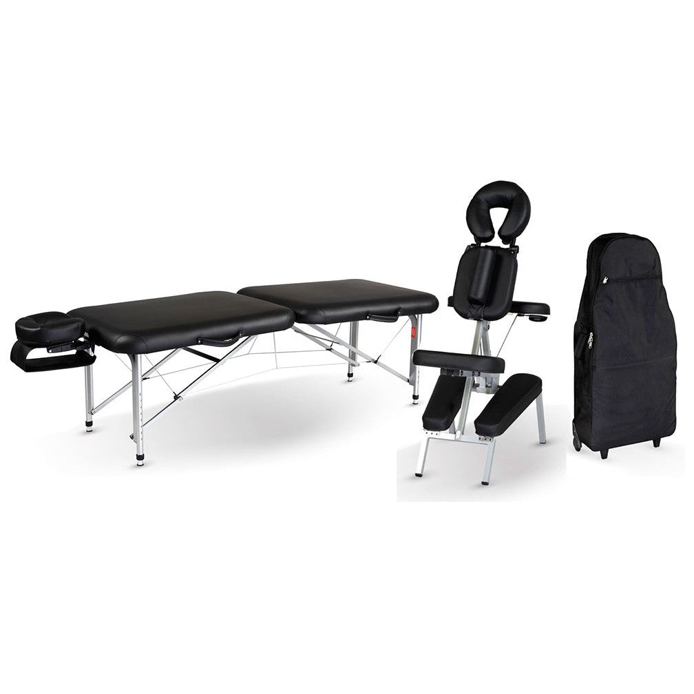 Body Choice AluLight Luxe Portable Massage Table and Chair Package - ALU-LUX-PKG