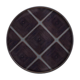 Ethnicraft Round Linear Squares Glass Tray - ETH-20914