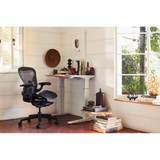 Herman Miller Aeron Chair - HER-AER1A12HWSZSG1G1G1C7BK23103 Price