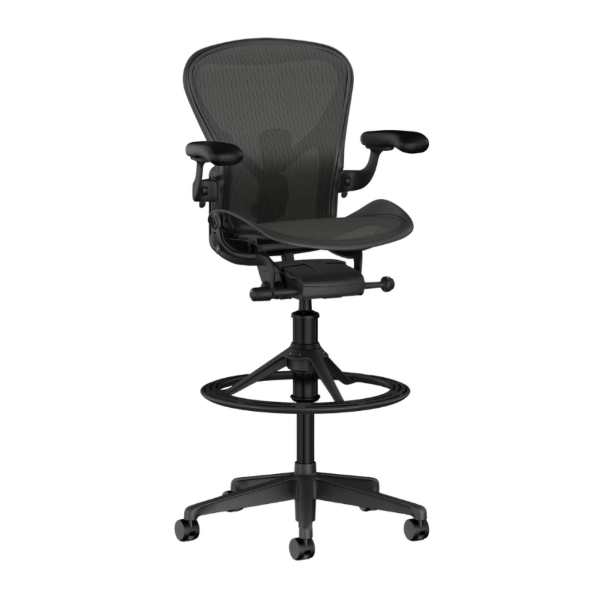 Herman Miller Aeron Stool - HER-AER713DWALPG1G1G1DC1BK23103