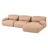 Leather Luva Modular Three Seater Sectional - HER-GLR550RNLNFR1NX19
