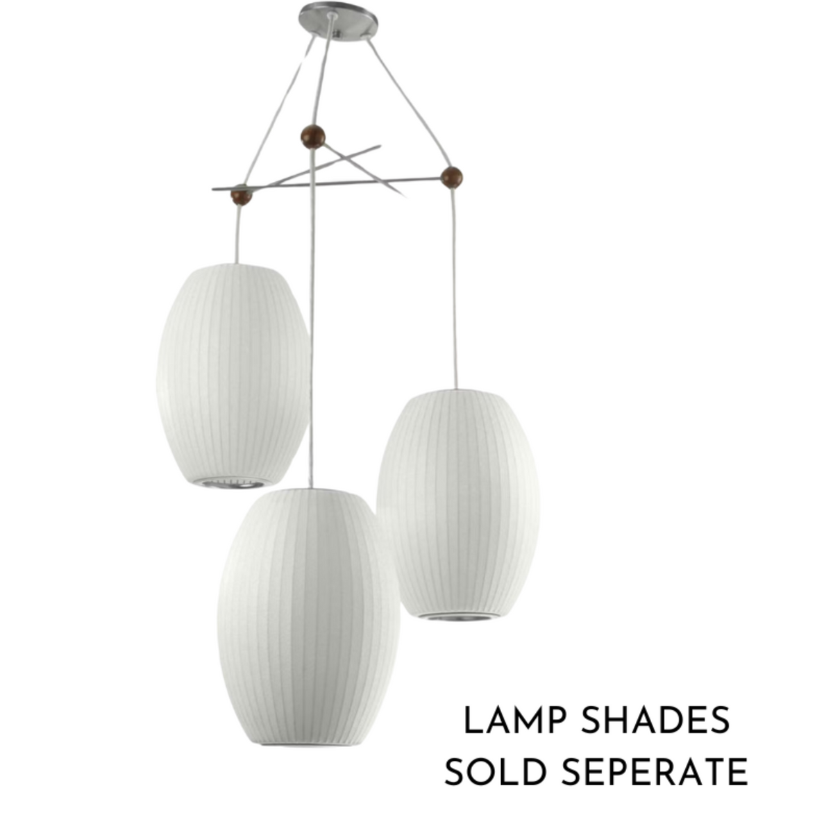 Herman Miller Nelson Triple Bubble Pendant Fixture - HER-B-3-740BNS