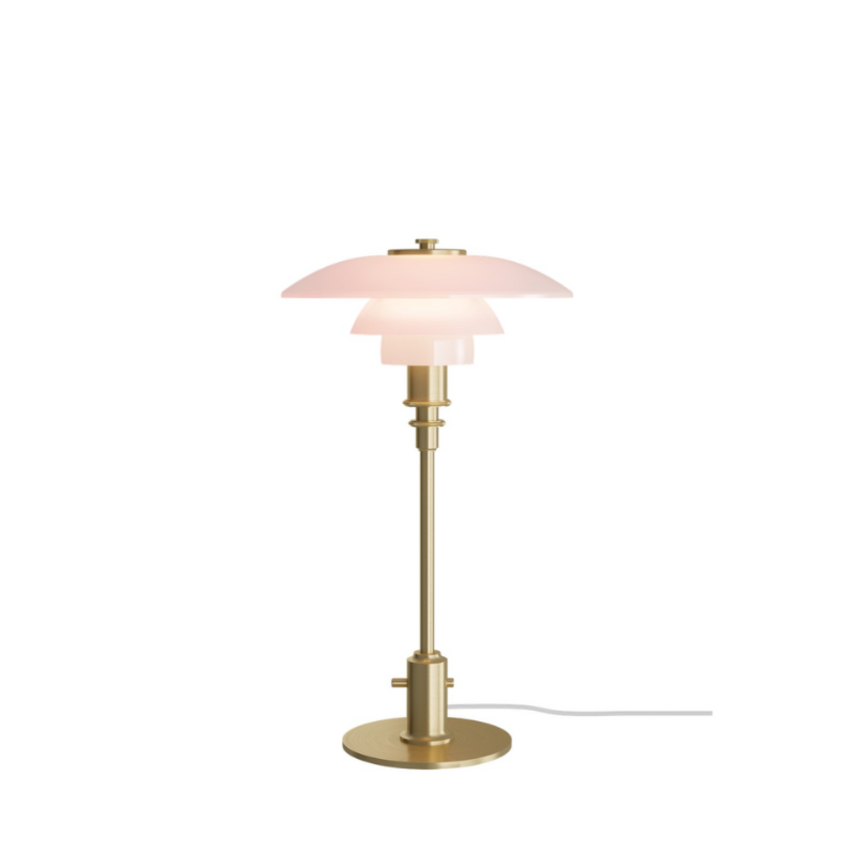 Louis Poulsen PH 2/1 Pale Rose Brass Table Lamp - POU-5744908984