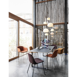 Muuto Leather Fiber Side Chair - MUU-23215-BLCK_COGN
