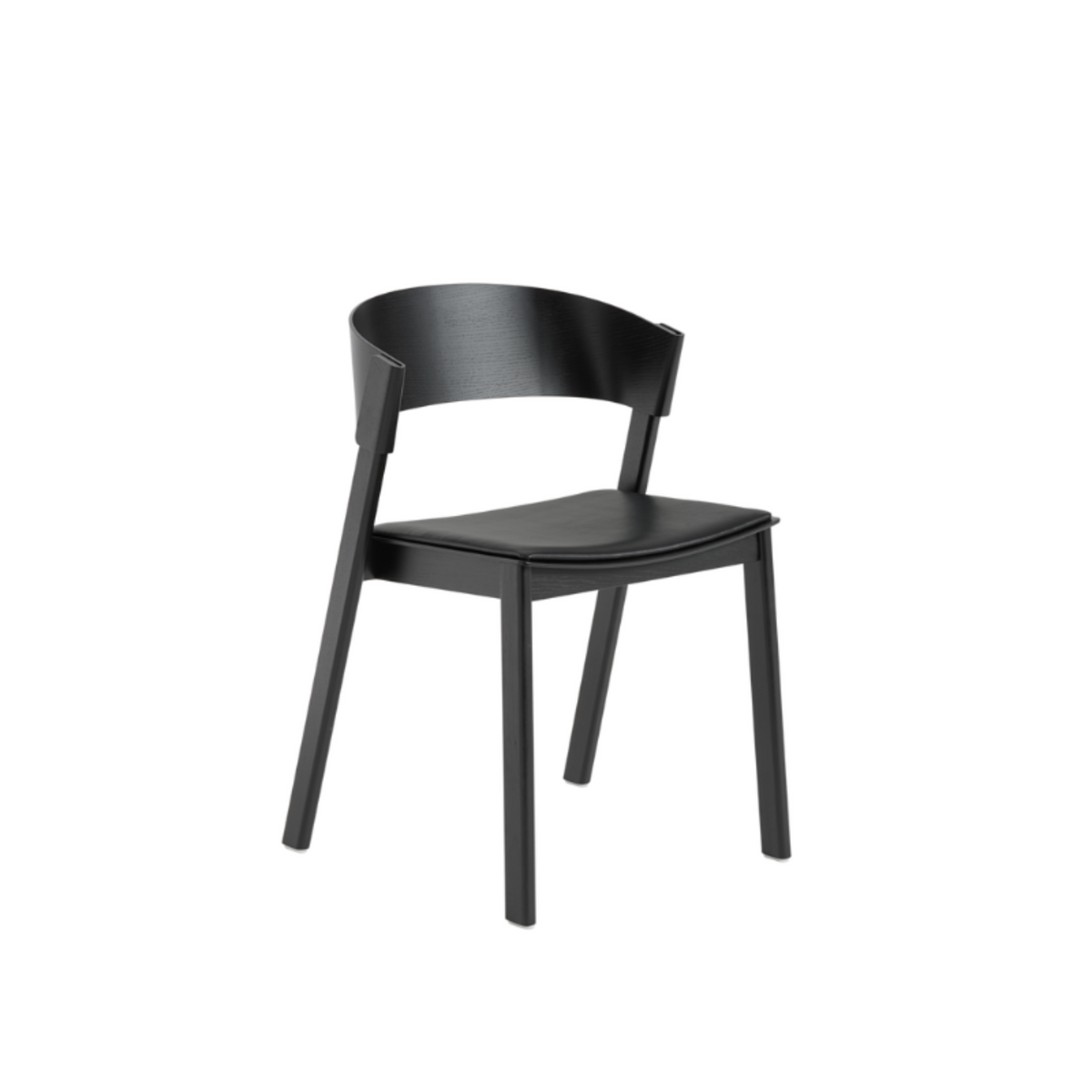 Muuto Upholstered Cover Side Chair - MUU-33039-BLCK_BLCK