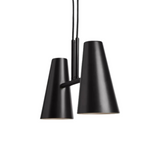 Woud Cono Pendant with 2 Shades