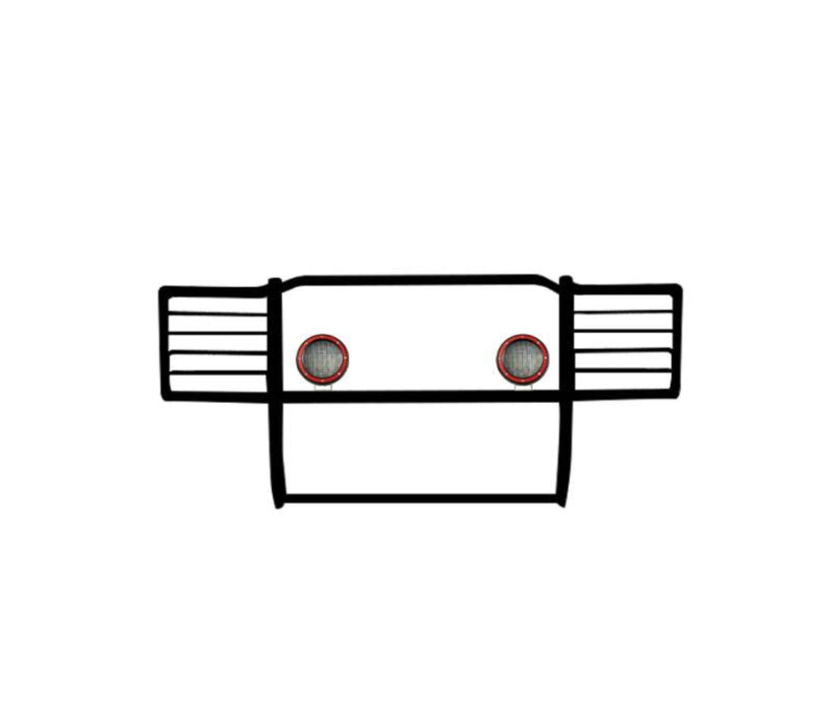 Black Horse Grille Guard Kit - BLK17FB26MAFR