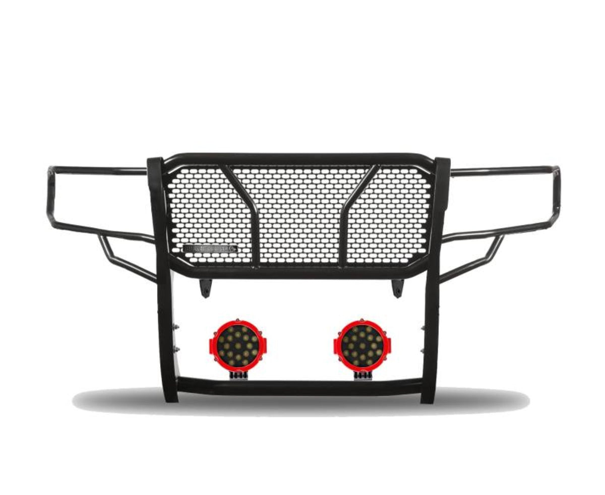 Black Horse RU-DOSP19-B-PLR Black Horse Rugged Heavy Duty Grille Guard Kit - BLKRUDOSP19BP
