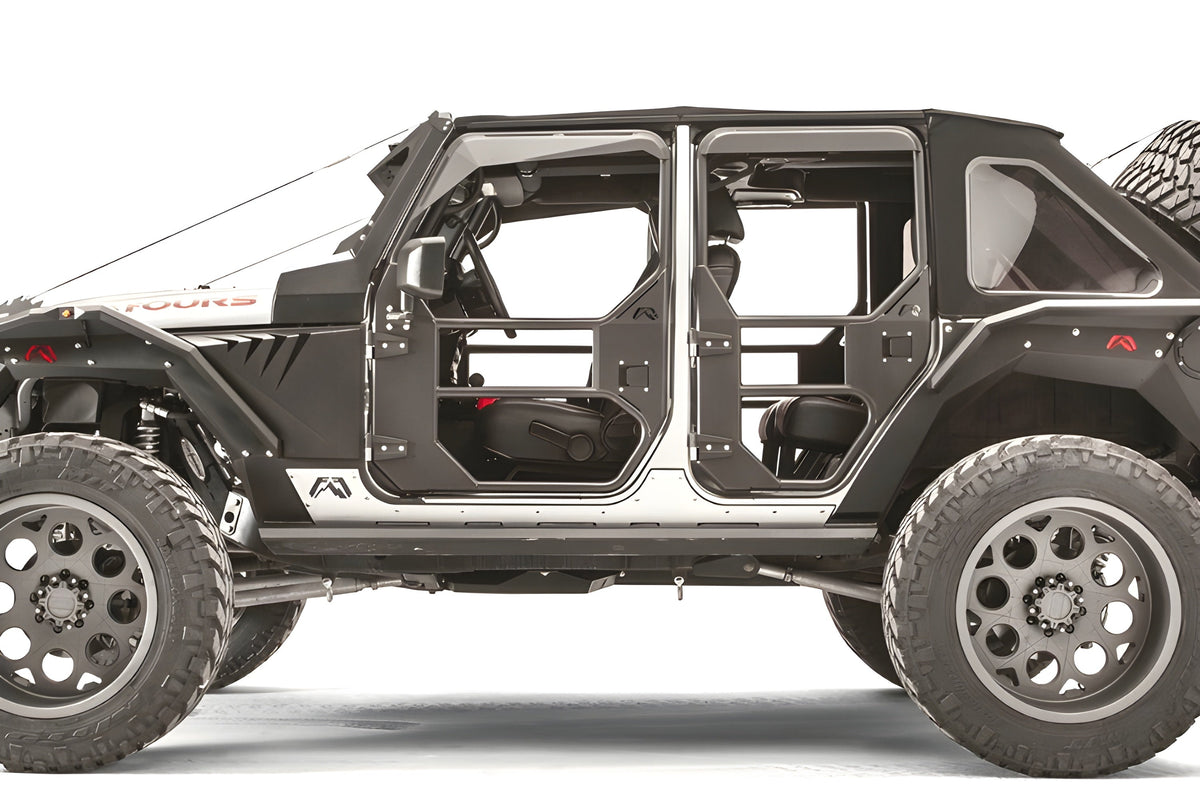 Fab Fours Jeep Wrangler JK 2007-2018 Full Surround Rear Tube Door - JK1031-1