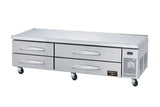 Kool-It KCB-83-4M | 83" Wide 4 Drawer Chef Base Refrigerator - KCB-83-4M