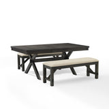 Crosley Hayden 84 Inch 3pc Dining Set - KF13024SL