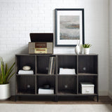 Crosley Jacobsen 57 Inch 2pc Record Storage Cube Bookcase Set - KF13059BR