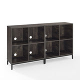 Crosley Jacobsen 57 Inch 2pc Record Storage Cube Bookcase Set - KF13059BR