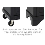 Crosley Lafayette 31 Inch Granite Top Portable Kitchen Island/Cart - KF30023B
