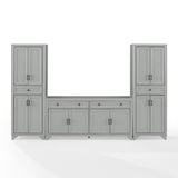 Crosley Tara 3pc Sideboard And Pantry Set - KF33012