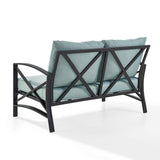 Crosley Kaplan 54 Inch Outdoor Metal Loveseat - KO60008