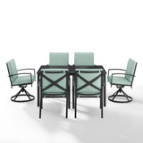 Crosley Kaplan 122 Inch 7pc Outdoor Metal Dining Set - KO60022BZ