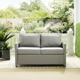 Crosley Bradenton 55 Inch Outdoor Wicker Loveseat - KO70022